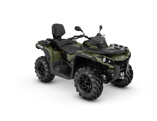 Can-am:in tummanvihreä Outlander -mönkijä.